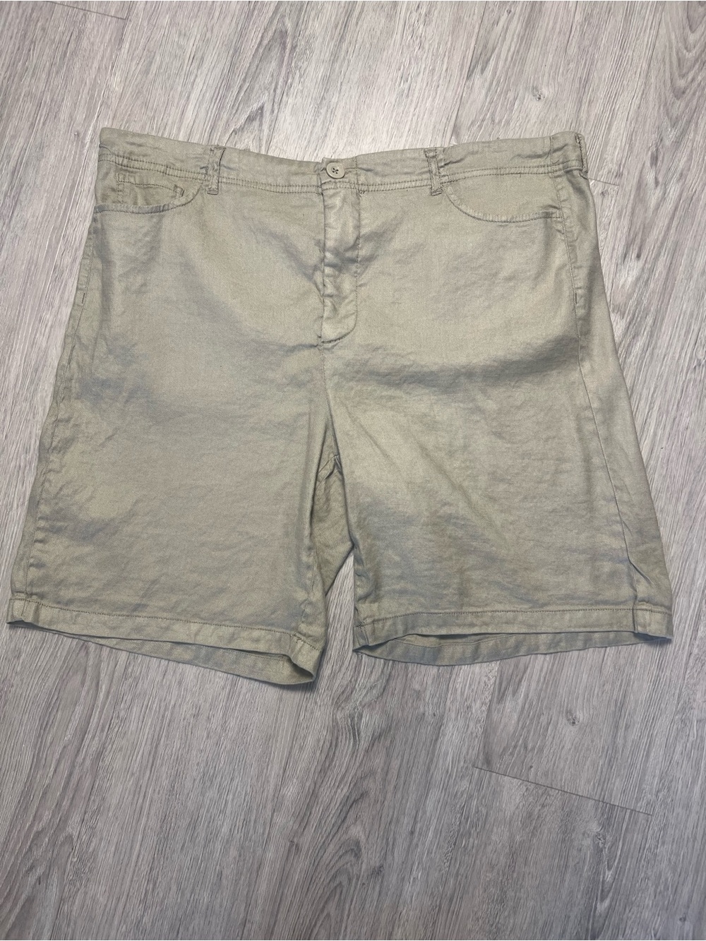 NYDJ Women's Flat Front Linen Blend Casual Shorts